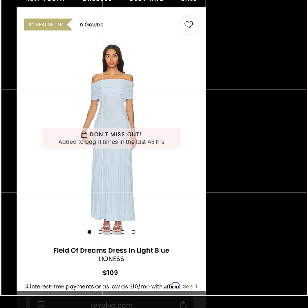 Field of dreams dress light blue from Revolve